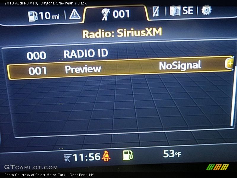 Daytona Gray Pearl / Black 2018 Audi R8 V10