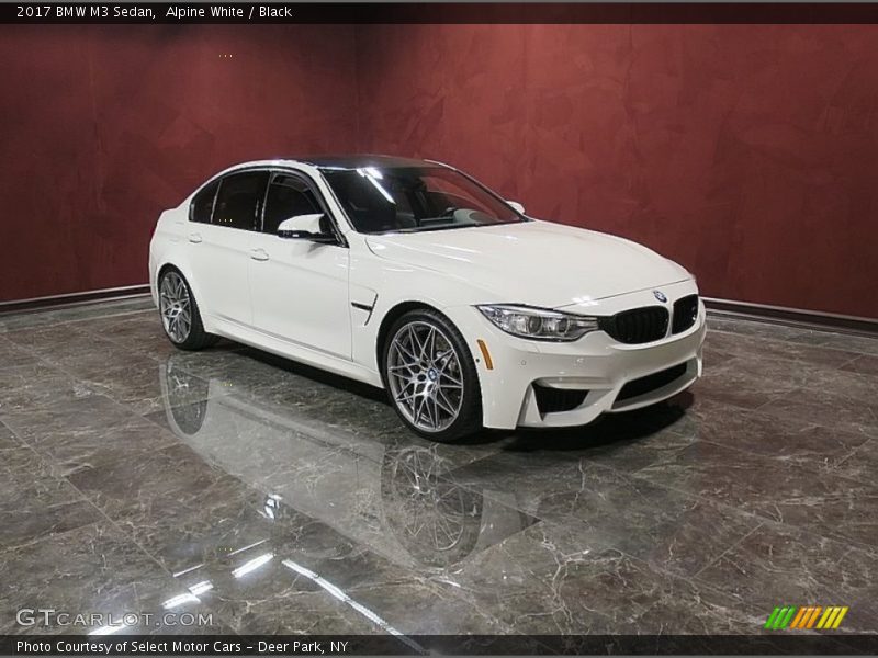 Alpine White / Black 2017 BMW M3 Sedan