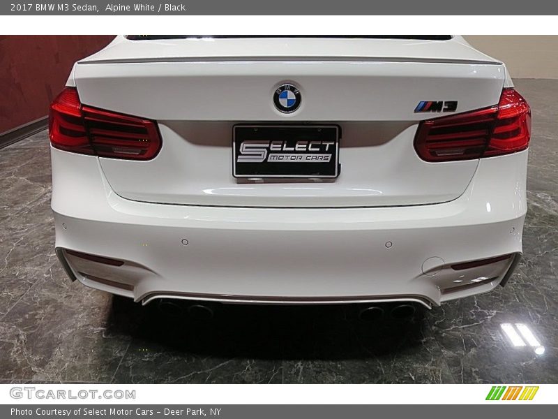 Alpine White / Black 2017 BMW M3 Sedan