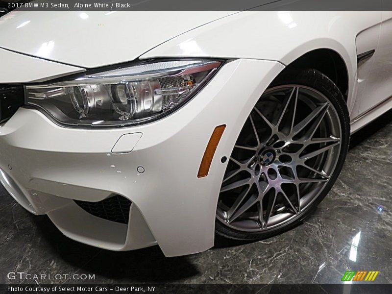 Alpine White / Black 2017 BMW M3 Sedan