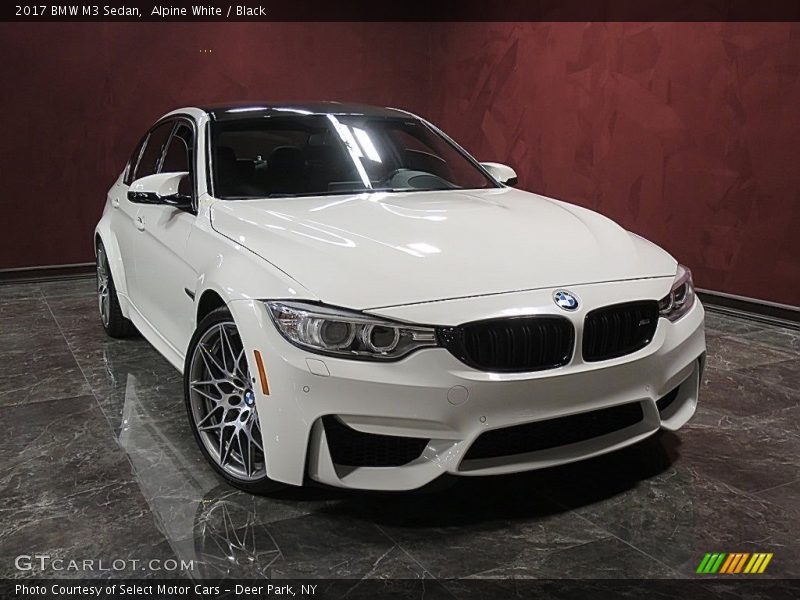Alpine White / Black 2017 BMW M3 Sedan