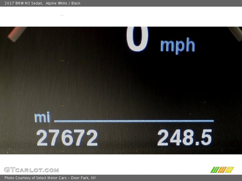 Alpine White / Black 2017 BMW M3 Sedan