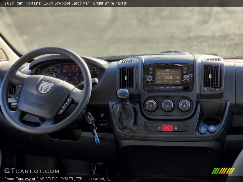 Dashboard of 2020 ProMaster 1500 Low Roof Cargo Van