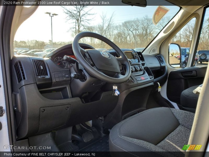  2020 ProMaster 1500 Low Roof Cargo Van Black Interior