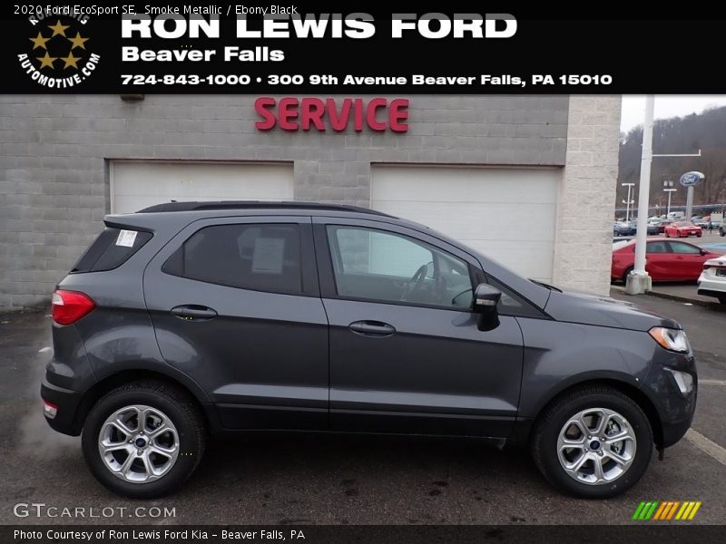 Smoke Metallic / Ebony Black 2020 Ford EcoSport SE