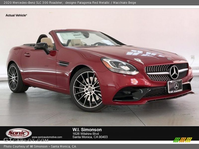 designo Patagonia Red Metallic / Macchiato Beige 2020 Mercedes-Benz SLC 300 Roadster