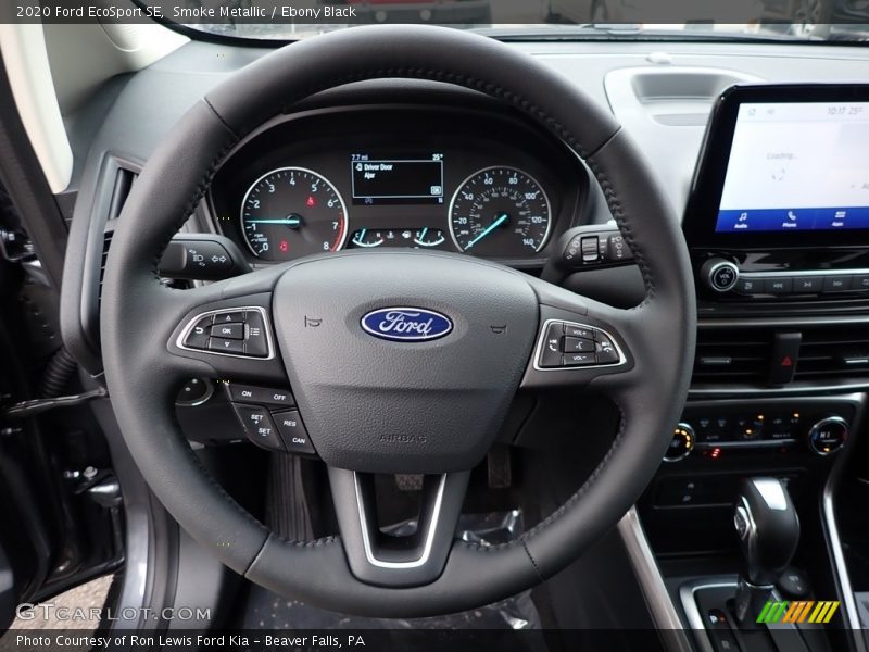 Smoke Metallic / Ebony Black 2020 Ford EcoSport SE