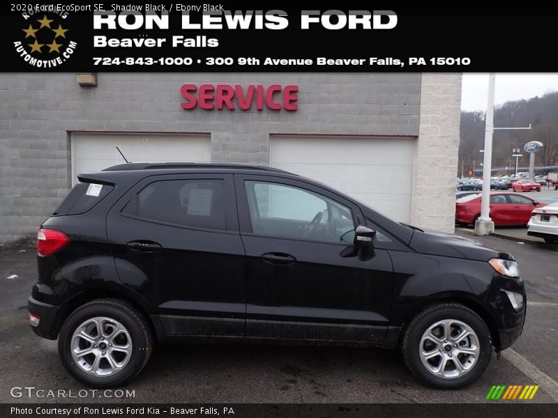 Shadow Black / Ebony Black 2020 Ford EcoSport SE