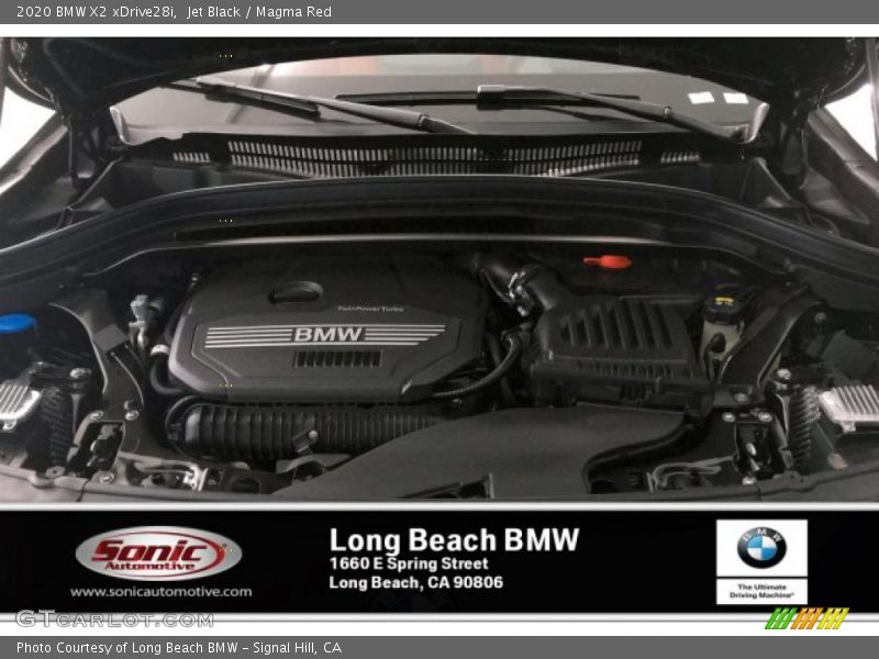 Jet Black / Magma Red 2020 BMW X2 xDrive28i
