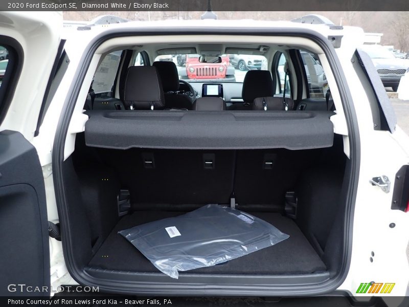 Diamond White / Ebony Black 2020 Ford EcoSport SE