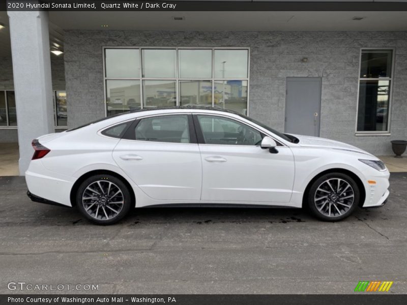 Quartz White / Dark Gray 2020 Hyundai Sonata Limited