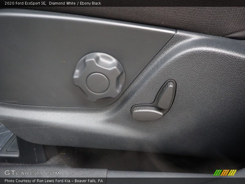 Diamond White / Ebony Black 2020 Ford EcoSport SE