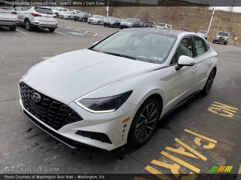 Quartz White / Dark Gray 2020 Hyundai Sonata Limited