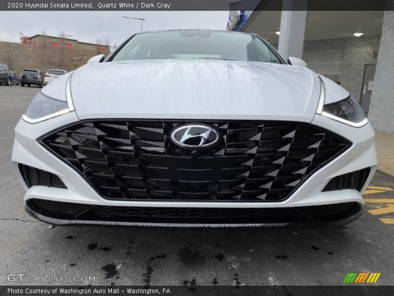 Quartz White / Dark Gray 2020 Hyundai Sonata Limited