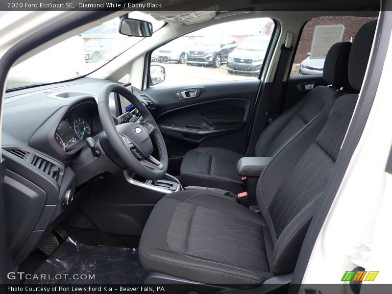 Diamond White / Ebony Black 2020 Ford EcoSport SE