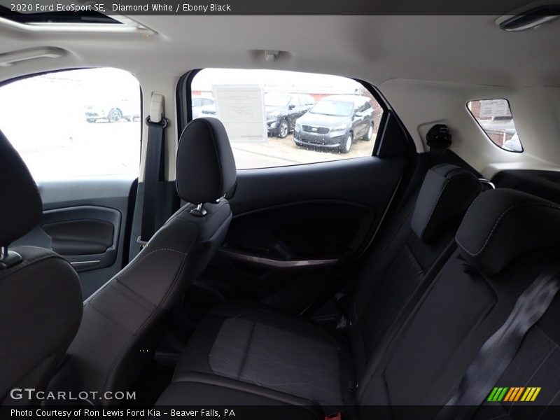 Diamond White / Ebony Black 2020 Ford EcoSport SE