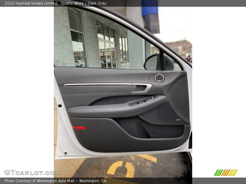 Quartz White / Dark Gray 2020 Hyundai Sonata Limited