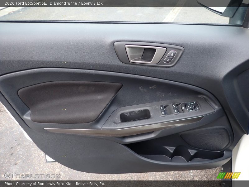 Diamond White / Ebony Black 2020 Ford EcoSport SE