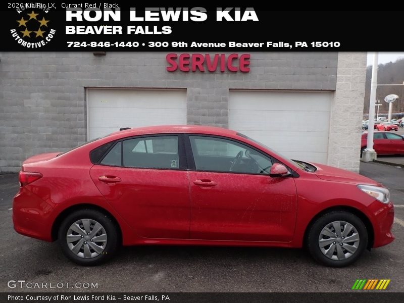 Currant Red / Black 2020 Kia Rio LX