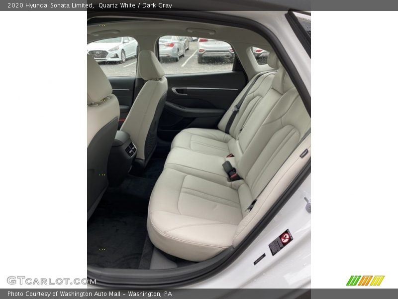 Quartz White / Dark Gray 2020 Hyundai Sonata Limited