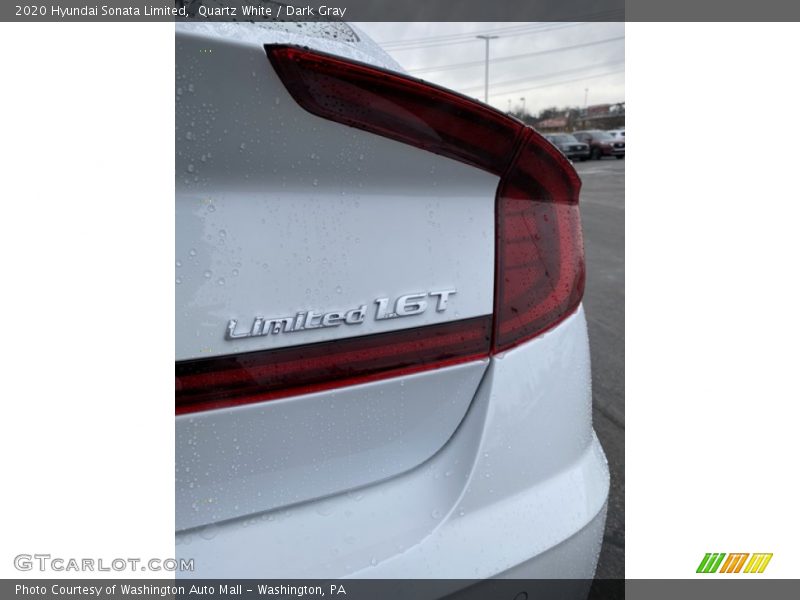 Quartz White / Dark Gray 2020 Hyundai Sonata Limited