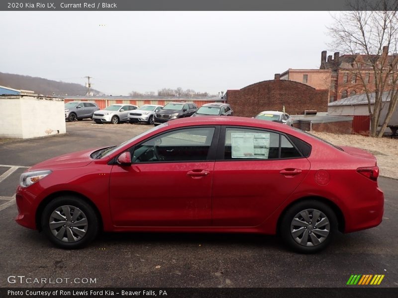 Currant Red / Black 2020 Kia Rio LX