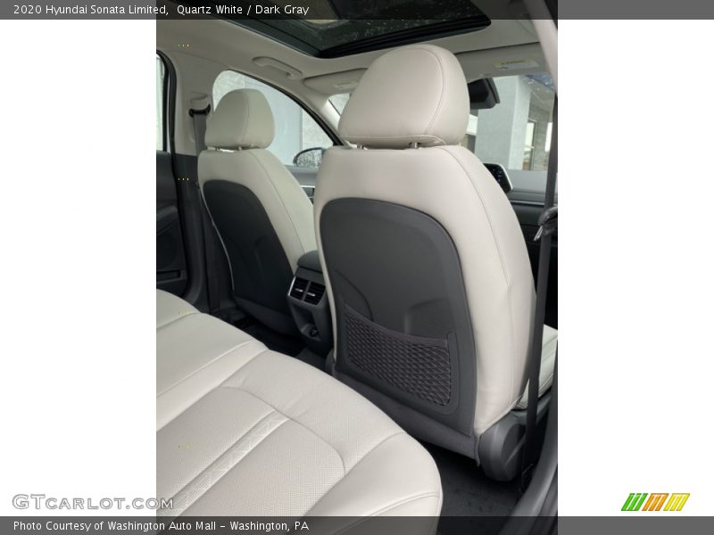 Quartz White / Dark Gray 2020 Hyundai Sonata Limited