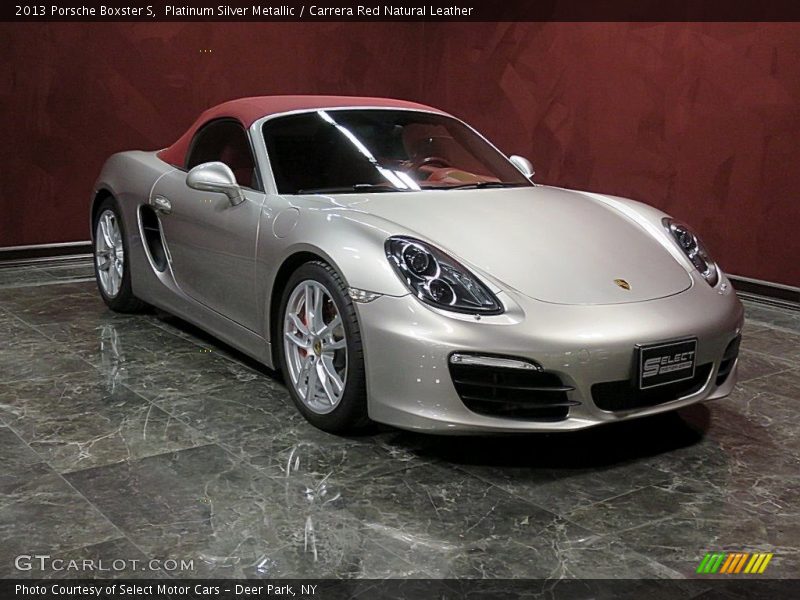 Platinum Silver Metallic / Carrera Red Natural Leather 2013 Porsche Boxster S