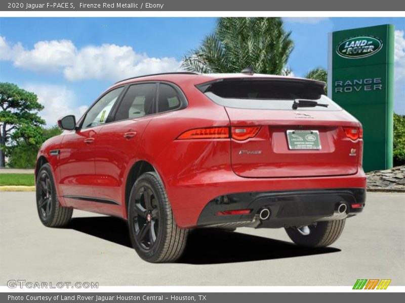 Firenze Red Metallic / Ebony 2020 Jaguar F-PACE S