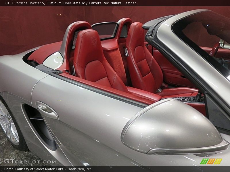 Platinum Silver Metallic / Carrera Red Natural Leather 2013 Porsche Boxster S
