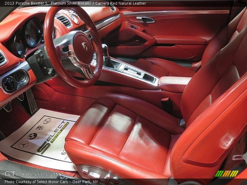 Front Seat of 2013 Boxster S