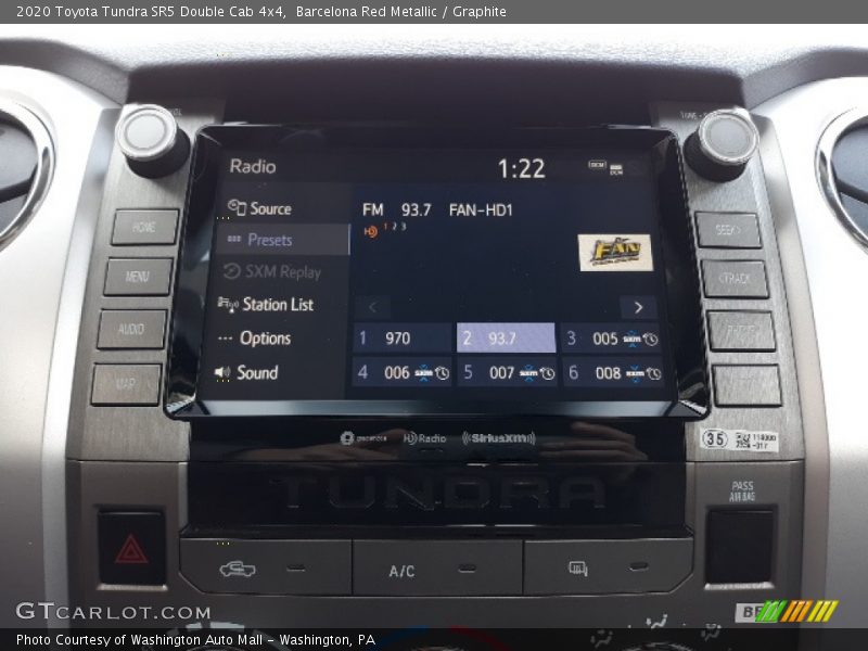 Barcelona Red Metallic / Graphite 2020 Toyota Tundra SR5 Double Cab 4x4