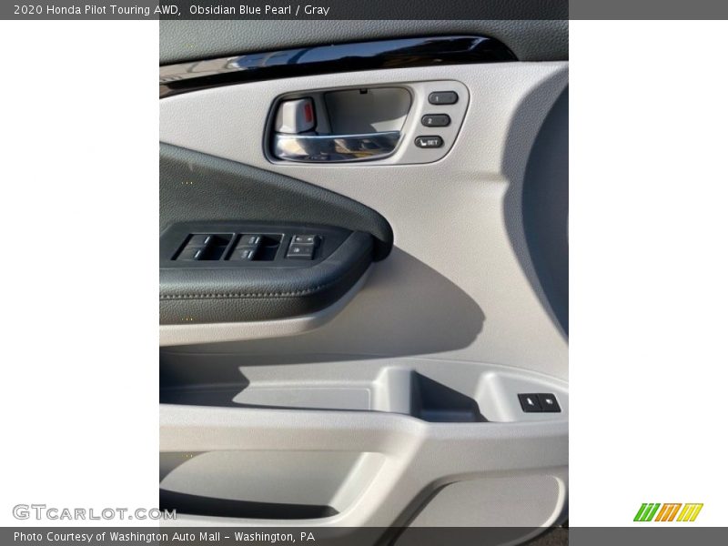 Obsidian Blue Pearl / Gray 2020 Honda Pilot Touring AWD