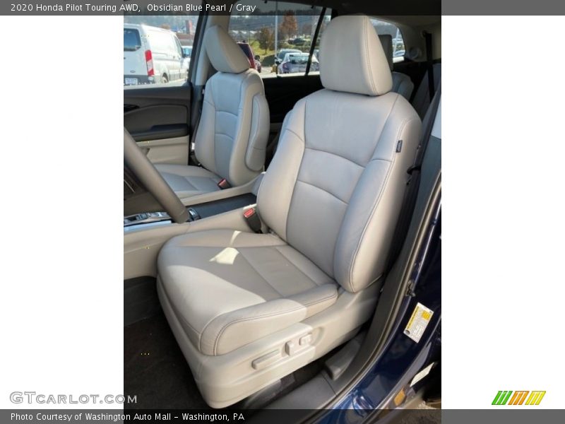 Obsidian Blue Pearl / Gray 2020 Honda Pilot Touring AWD