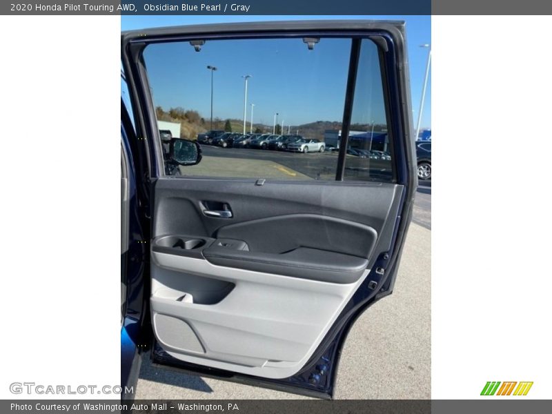 Obsidian Blue Pearl / Gray 2020 Honda Pilot Touring AWD