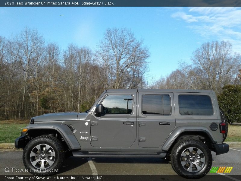 Sting-Gray / Black 2020 Jeep Wrangler Unlimited Sahara 4x4