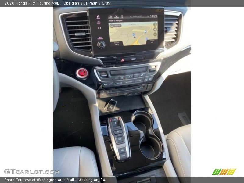 Obsidian Blue Pearl / Gray 2020 Honda Pilot Touring AWD