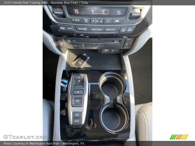 Obsidian Blue Pearl / Gray 2020 Honda Pilot Touring AWD