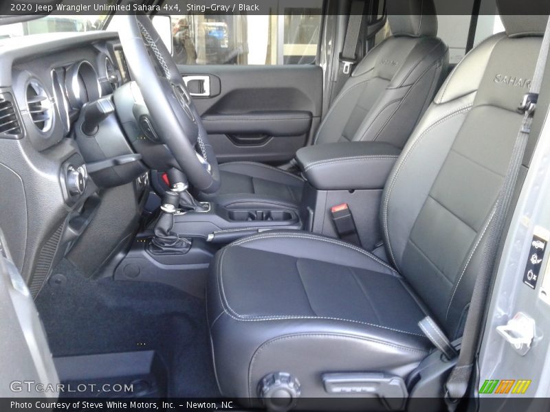 Front Seat of 2020 Wrangler Unlimited Sahara 4x4