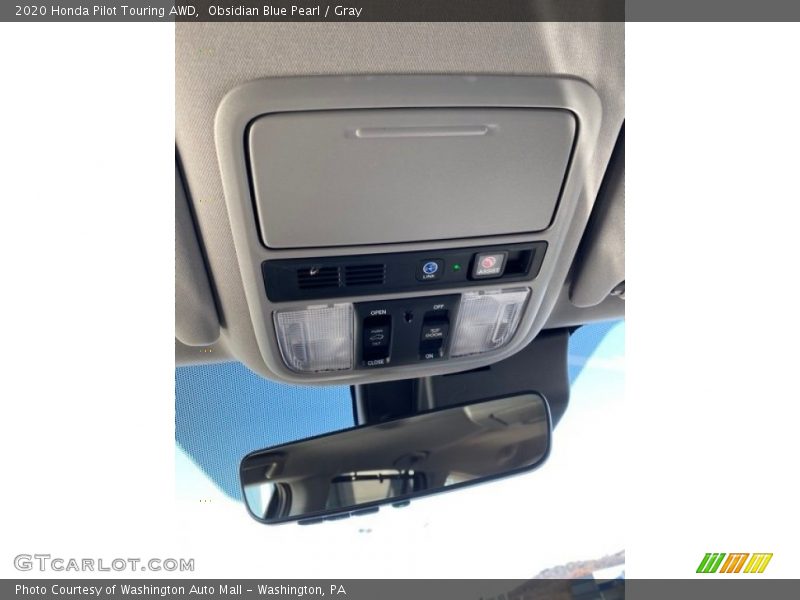 Obsidian Blue Pearl / Gray 2020 Honda Pilot Touring AWD