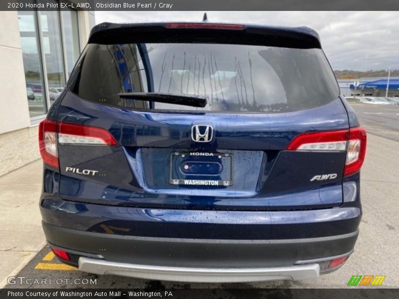 Obsidian Blue Pearl / Gray 2020 Honda Pilot EX-L AWD