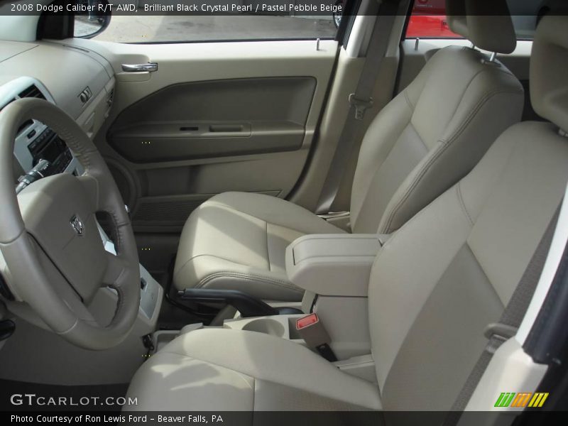 Brilliant Black Crystal Pearl / Pastel Pebble Beige 2008 Dodge Caliber R/T AWD