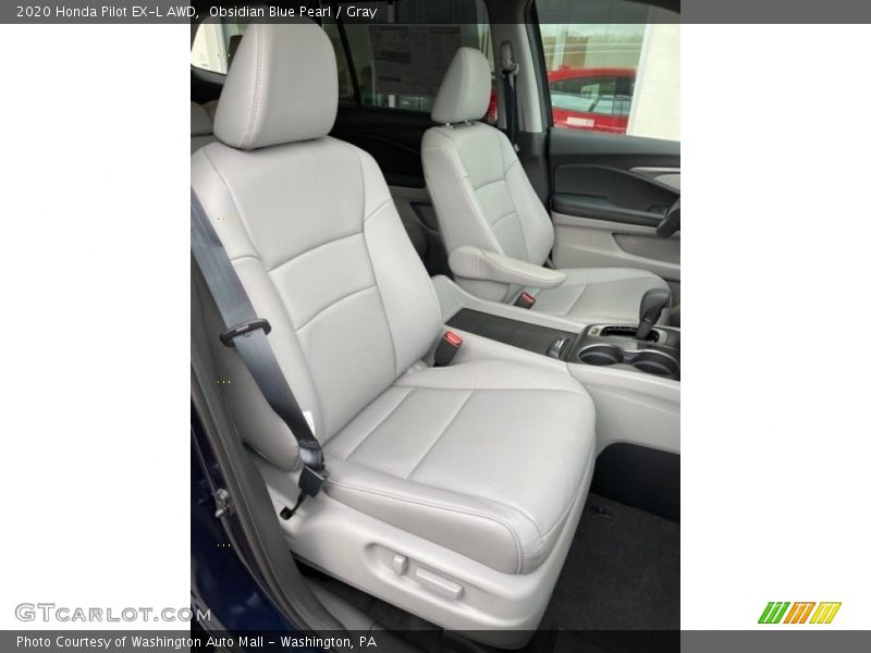 Obsidian Blue Pearl / Gray 2020 Honda Pilot EX-L AWD