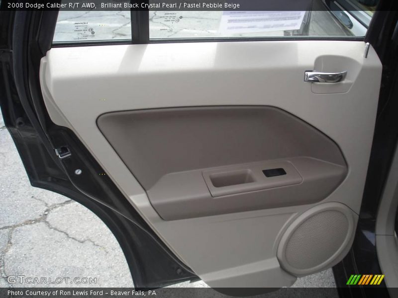 Brilliant Black Crystal Pearl / Pastel Pebble Beige 2008 Dodge Caliber R/T AWD