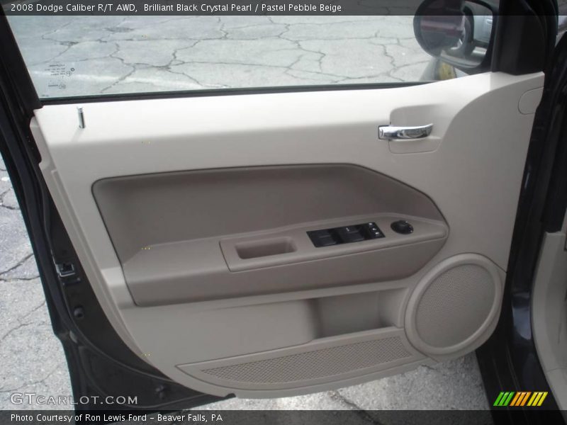 Brilliant Black Crystal Pearl / Pastel Pebble Beige 2008 Dodge Caliber R/T AWD