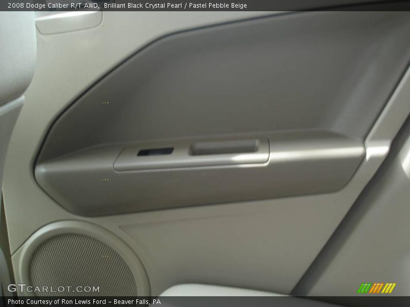 Brilliant Black Crystal Pearl / Pastel Pebble Beige 2008 Dodge Caliber R/T AWD