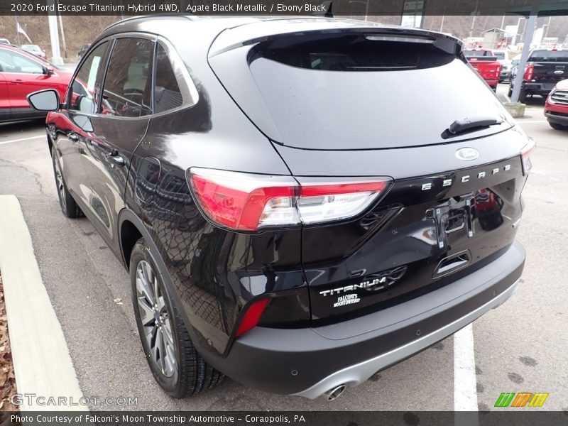 Agate Black Metallic / Ebony Black 2020 Ford Escape Titanium Hybrid 4WD