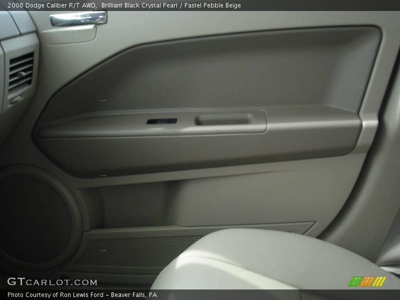 Brilliant Black Crystal Pearl / Pastel Pebble Beige 2008 Dodge Caliber R/T AWD