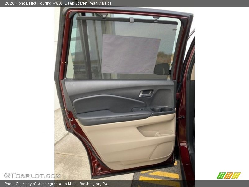 Deep Scarlet Pearl / Beige 2020 Honda Pilot Touring AWD