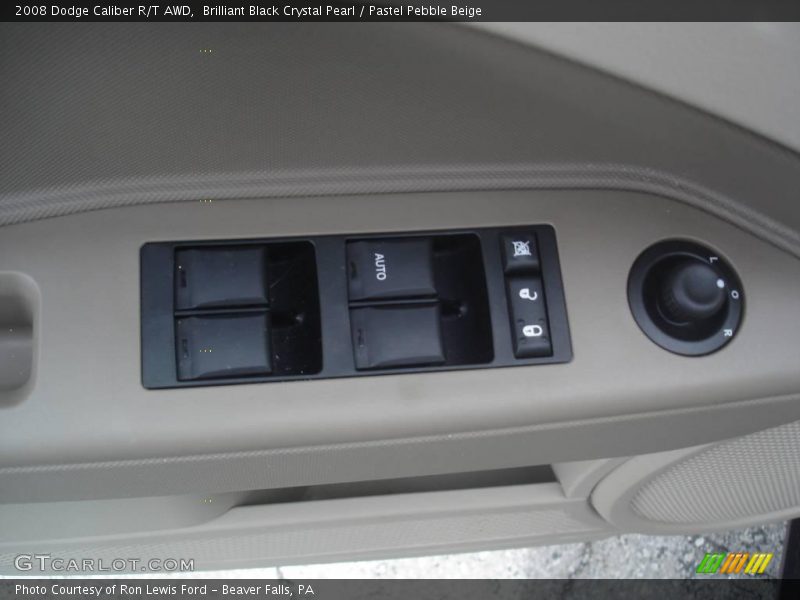 Brilliant Black Crystal Pearl / Pastel Pebble Beige 2008 Dodge Caliber R/T AWD